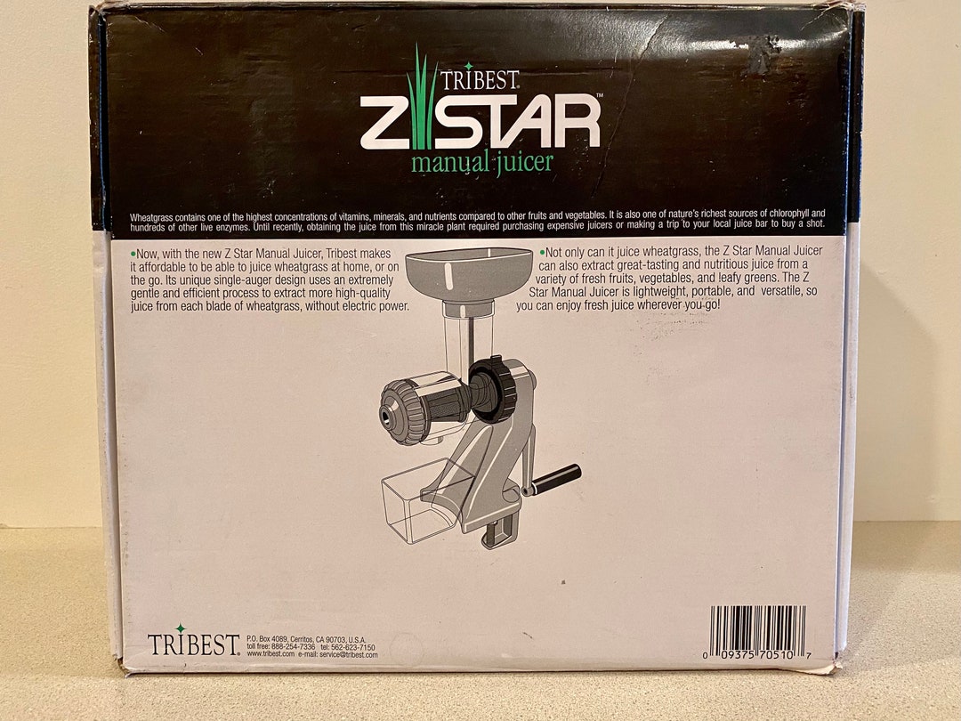 Tribest Z Star Manual Juicer New in Box Etsy