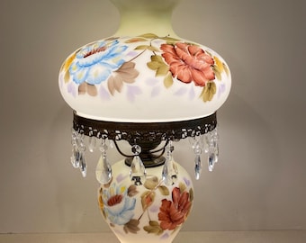 Vintage 1971 Loevsky GWTW 3-way Hurricane Lamp – 24.5