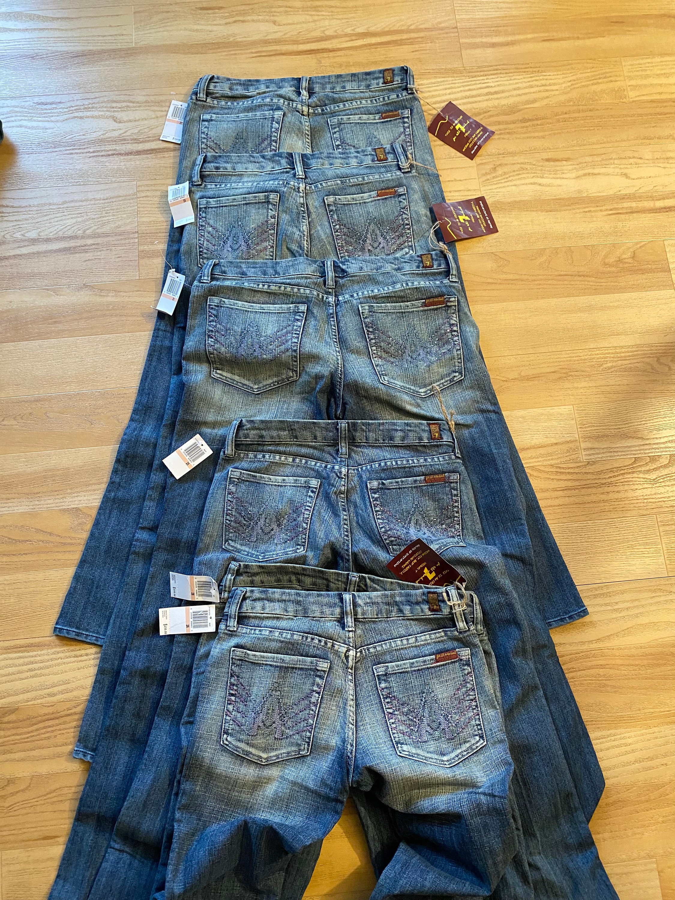 7 For All Mankind A Pocket 27 USA製 デニム 紺 A' Pocket in Anthem Blue | 7 For All Mankind