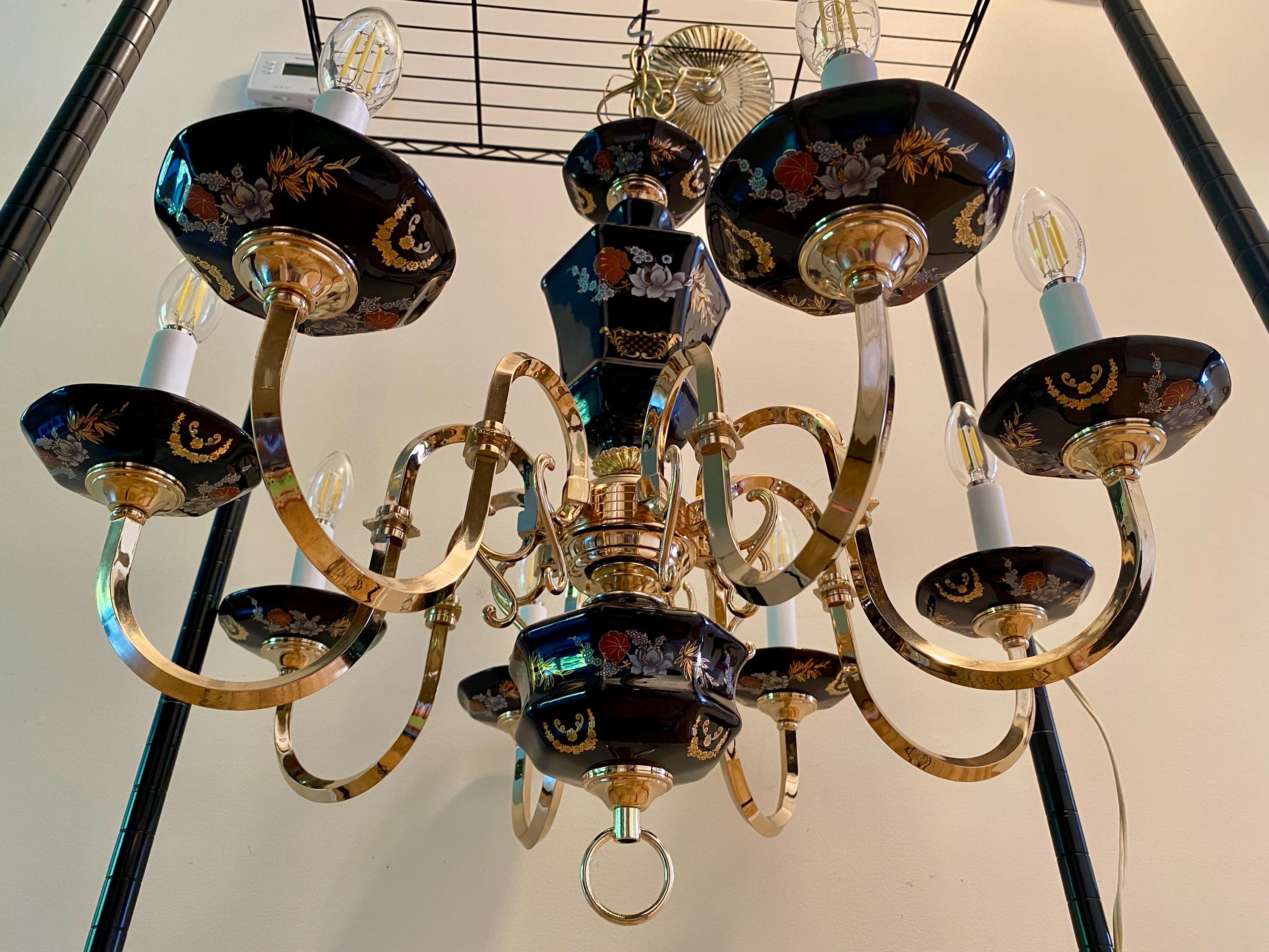 Vintage Chinoiserie Chandelier - Etsy