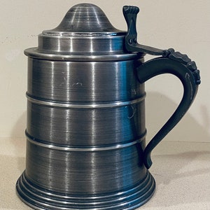 Italian Pewtertone Trademark Mug Ice Bucket by SeyMour Mann Imports 9.5&quot;H 9&quot;W Base is 7.5&quot;