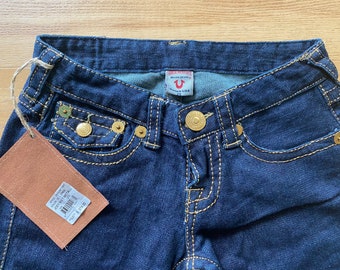 True Religion Joey Big T Metalli Size 25 Jeans New With Tags USA