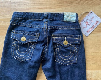 True Religion Joey Big T Metalli Size 25 Jeans New With Tags USA