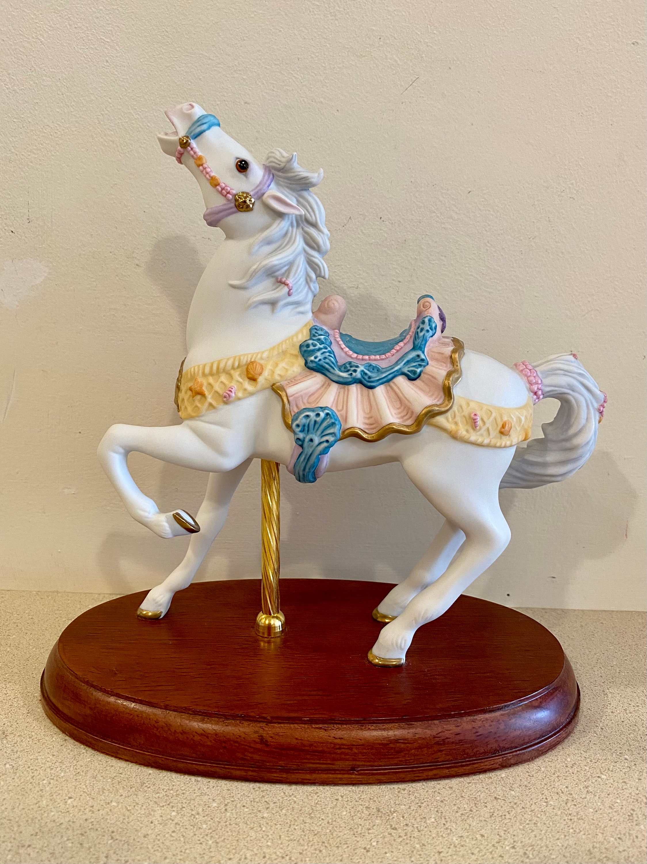 Lenox Carousel Horse 1993 Seaside 8.75