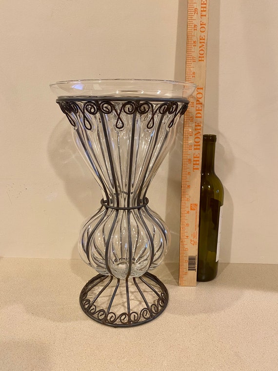 vasen mit blumen Vase Dekor aus Glas, Pink/Rosa (B/H/T) 15x22x15cm | 10045228 channable_active