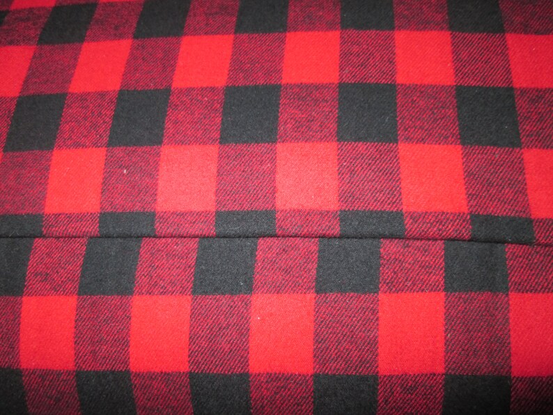 Buffalo caroter cotton flannel fabrics small 60 wide Etsy