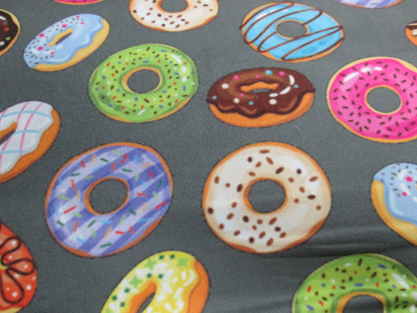 Fabrics /poly/brushed/donut Pattern/very Soft Fabrics/donut/3 Etsy