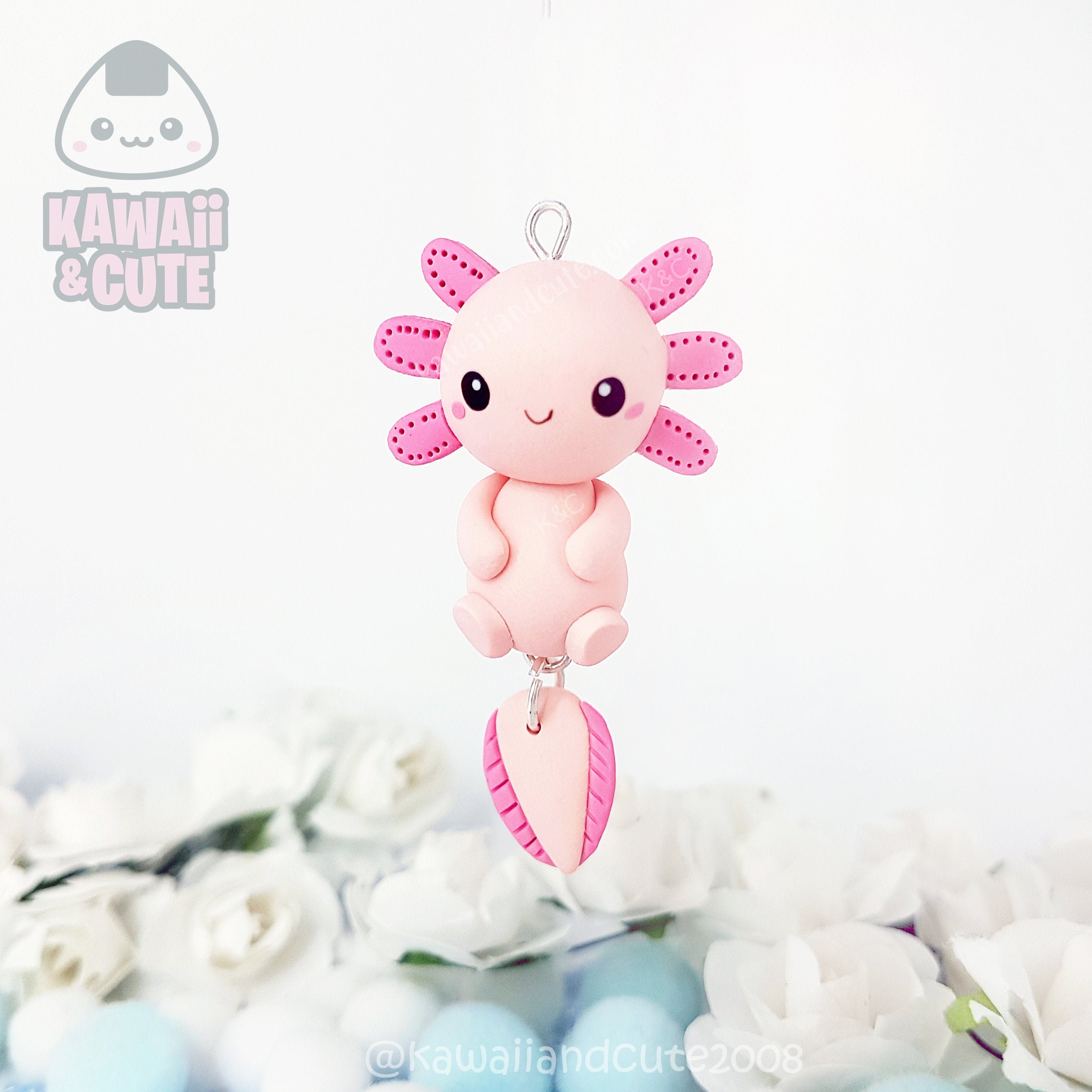 Cute Purple Axolotl Charm – Charm Popper