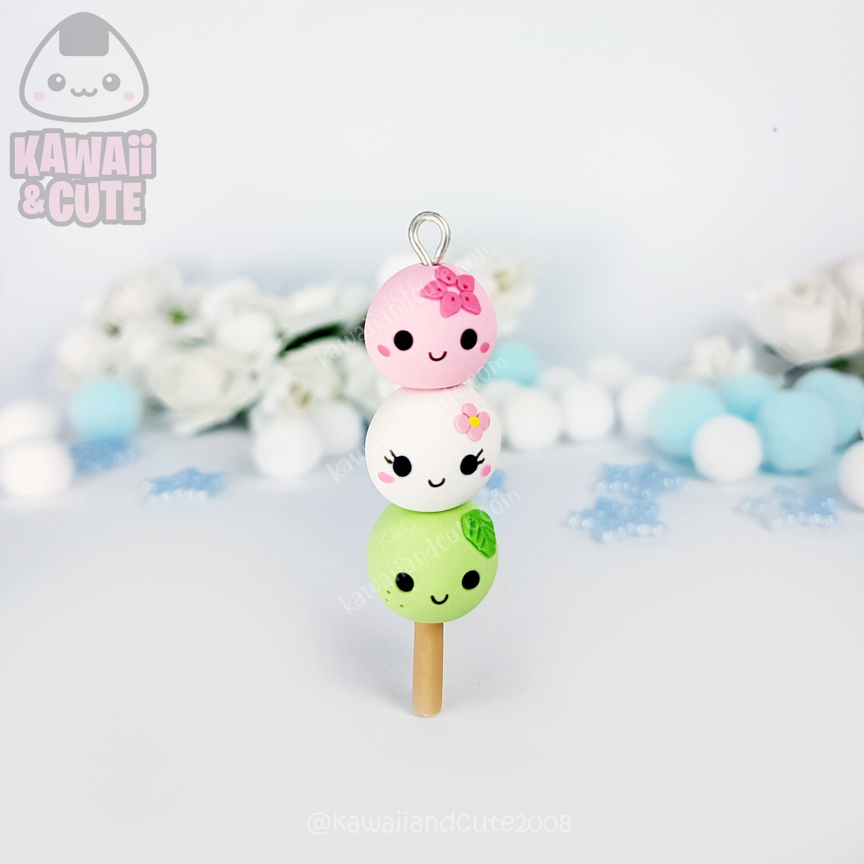 Japan Dango Keychain Cute Food Japanese Dango Cute Mochi Etsy