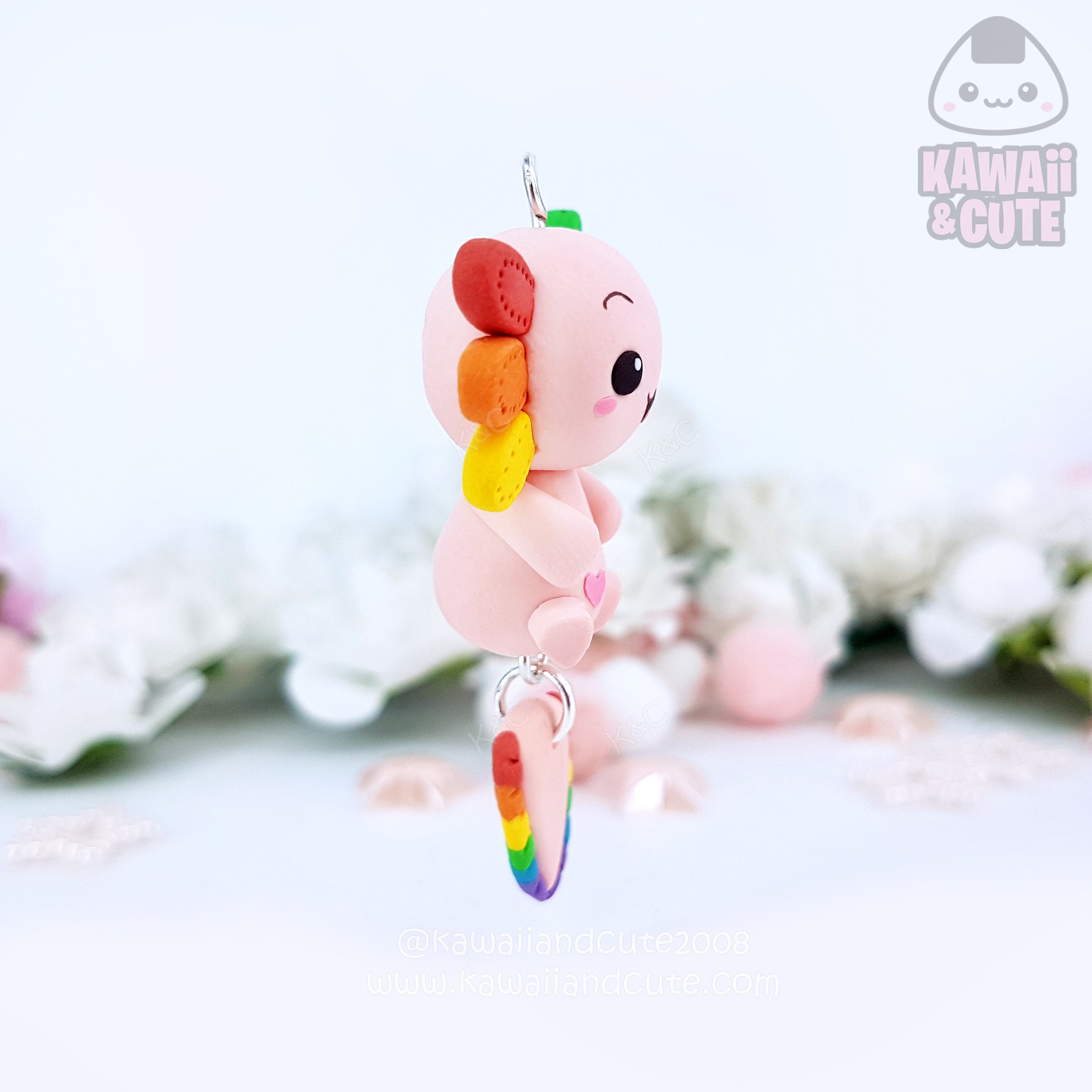 Cute Purple Axolotl Charm – Charm Popper