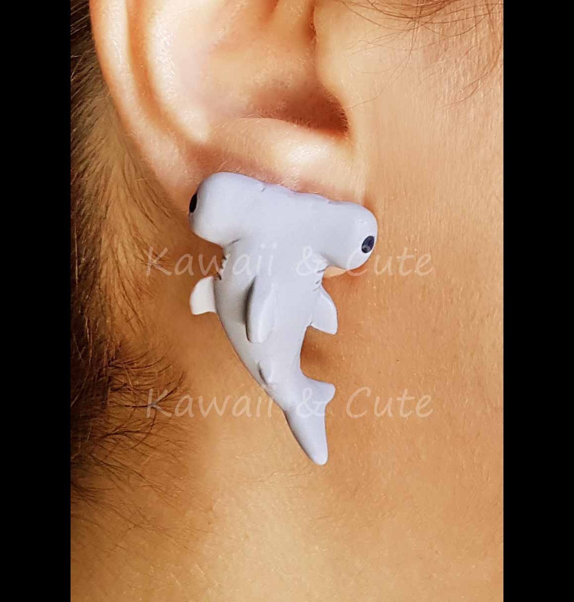 hammerhead shark earrings