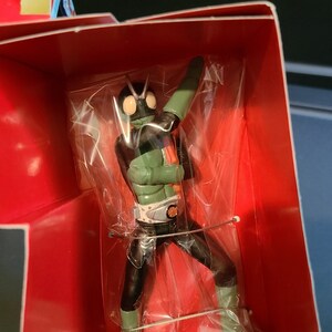 Vintage Banpresto Kamen Rider Hero Figure Masked Rider, Henshin Soft Vinyl MIB