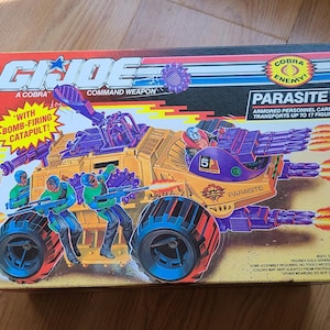 Vintage Parasite 1991 Armored Personnel G.I. JOE COBRA Original New Old Stock - Sealed! A Real American Hero Vehicle