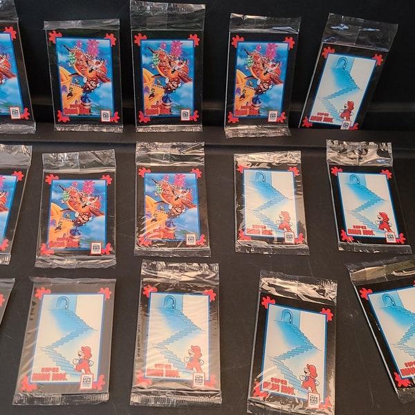 Vintage 1991 impel Trading Cards Treats Nintendo Super Mario Bros Video Game SEALED! Pick Your QTY!