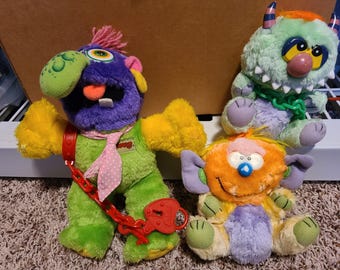 Vintage Plush Kuddlee Uglee, Zugly Hug-A-Monster - Your Color Choice!