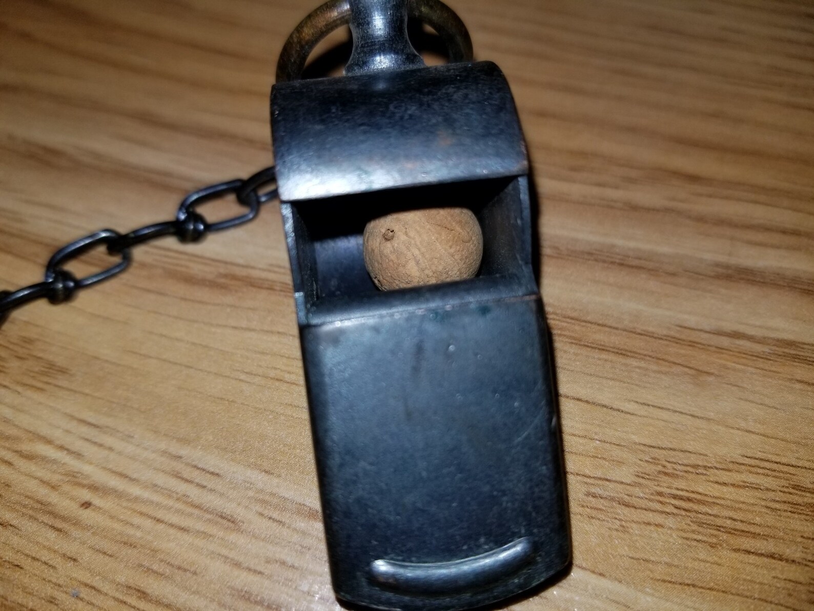 Vintage Whistle 40's 50's Metal Whistle con Cork Ball Etsy