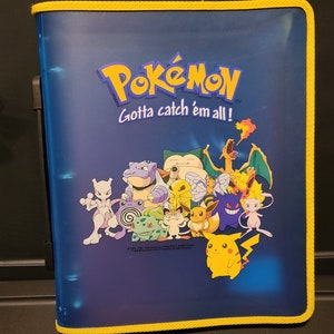 Vintage 90s Pokmon Card Binder W/ Authentic Original GAMEFREAK Trading  Cards Including: Pikachu, Charmander, Starmie, Rattata and MORE! - Etsy