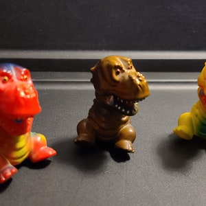 Vinyl Sofubi Chirabo the Baby Dinosaur Lot of 3, Vinyl Artist Gacha