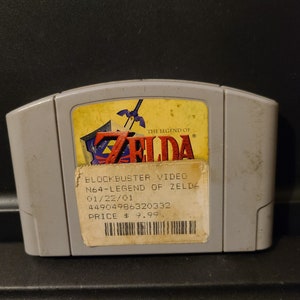 Vintage Legend of Zelda: Ocarina of Time (Nintendo 64, 1998) N64 Authentic Cartridge