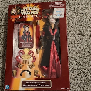 Vintage Star Wars Queen Amidala Ultimate Hair Collection Action Figure - Sealed!