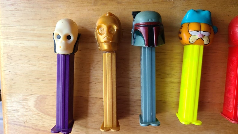 Vintage Original Pez Dispenser, Candy Dispenser, YOUR CHOICE Skeletor, Star Wars, Garfield, Snoopy, Made in Hungary, Slovenia image 2