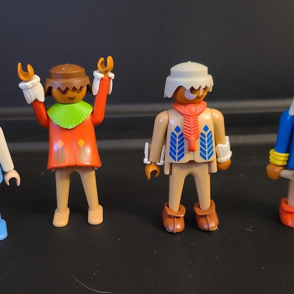 Vintage Lot of PLAYMOBIL Geobra 1974 Figures People