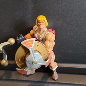 Vintage 80s Mattel MOTU He-man Flying Fists Complete, Masters of the Universe, HEMAN Flying Fists