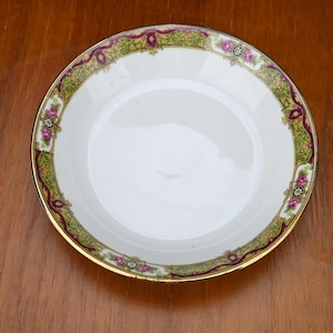 Tazón de sopa Limoges Rose Coupe: Tressemanes & Vogt VRT4, Francia