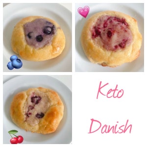 Half Dozen Keto Danish Pastries, 4 Flavors, Gluten Free