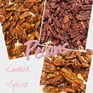 4 FLAVORS Almonds, Pecans, or Walnuts...Keto Candied, Keto Pumpkin Spiced, Keto Spiced, Keto Chocolate image 4