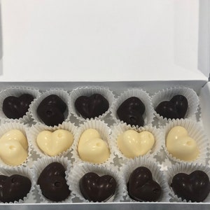 15 Premium Chocolate Hearts or Keto Friendly Chocolate Hearts image 4