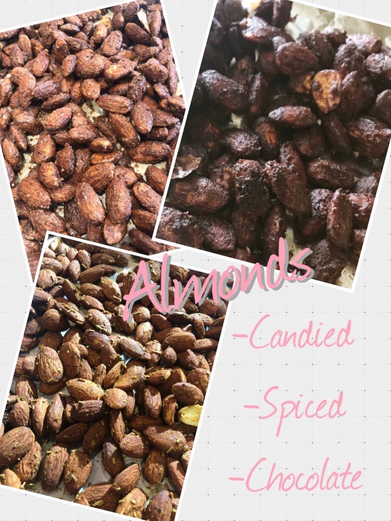 4 FLAVORS Almonds, Pecans, or Walnuts...Keto Candied, Keto Pumpkin Spiced, Keto Spiced, Keto Chocolate image 3