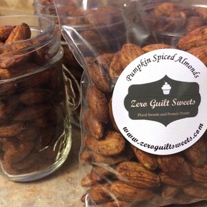 4 FLAVORS Almonds, Pecans, or Walnuts...Keto Candied, Keto Pumpkin Spiced, Keto Spiced, Keto Chocolate image 6