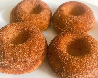 Dozen Keto Mini Donuts, Cinnamon Sugar, Powdered Sugar, Glazed