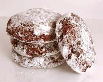 Keto Chocolate or Mint Chocolate Crinkle Cookies