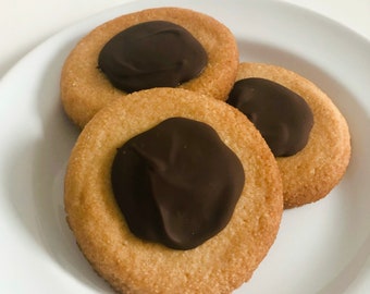 Keto Turtle Thumbprint Cookies