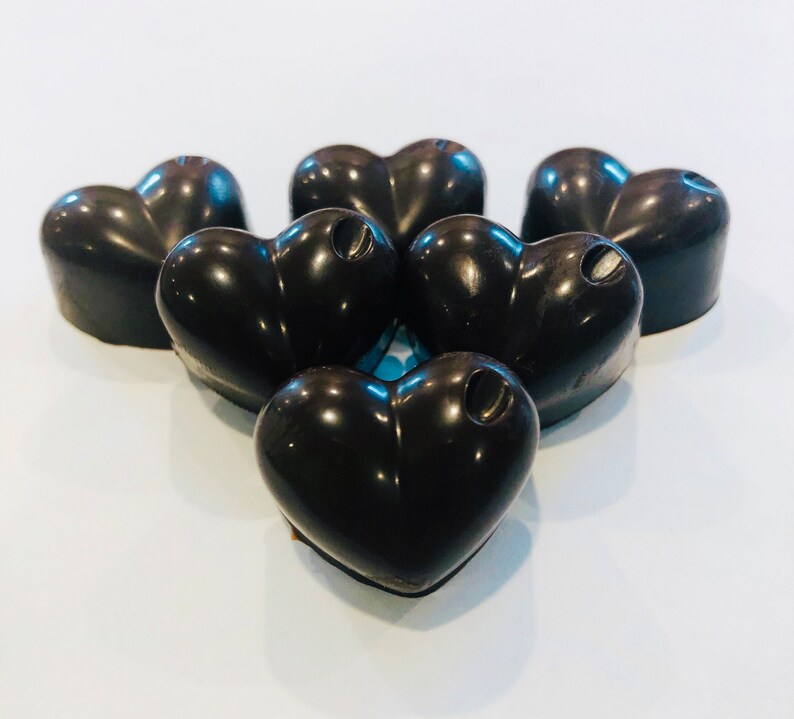 15 Premium Chocolate Hearts or Keto Friendly Chocolate Hearts image 1