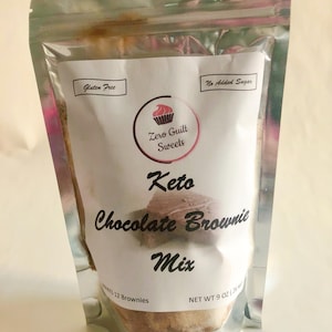 MIX, Keto Chocolate Brownie Mix, Gluten Free, No Added Sugar, Diabetic Friendly