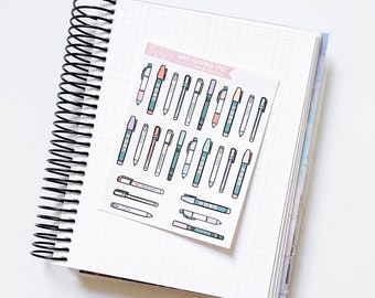 1102 - Rainbow Bullet Journal Planner Stickers | Memory Planner