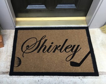 Golf Doormat Etsy