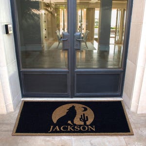Custom Door Mat – Personalized Infinity Mat™, All-Weather Non-Slip, Durable & Fade-Resistant, Made in USA