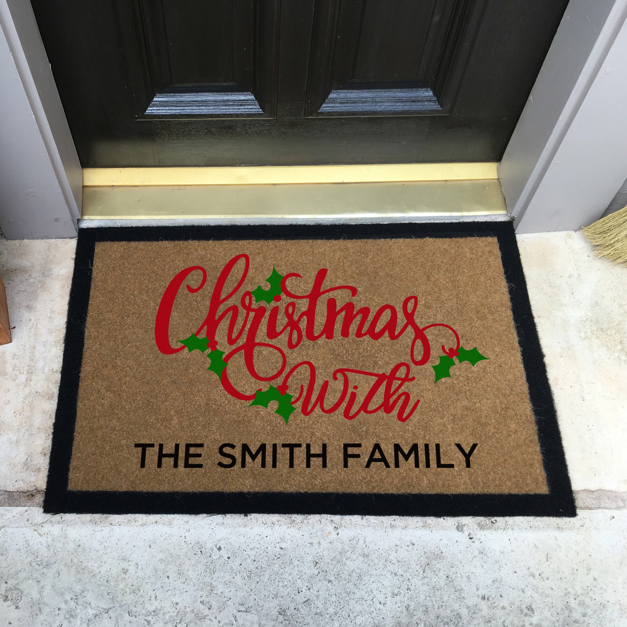 La alfombra navideña más duradera y elegante disponible. | Etsy