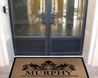 Custom Door Mat – Personalized Infinity Mat™, All-Weather Non-Slip, Durable & Fade-Resistant, Made in USA