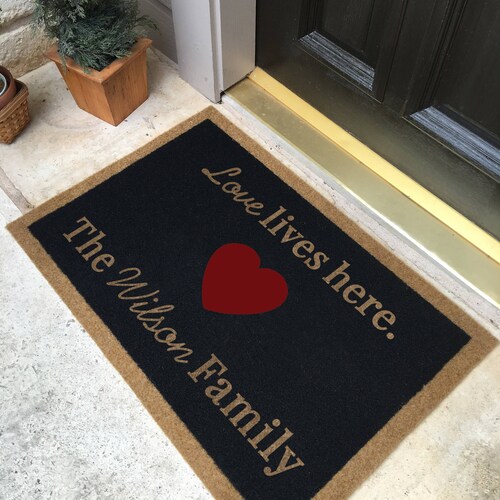 The Most Durable and Elegant Custom Door Mat Available. Etsy