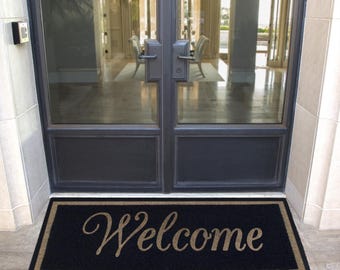 Custom Door Mat – Personalized Infinity Mat™, All-Weather Non-Slip, Durable & Fade-Resistant, Made in USA