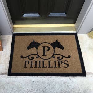 The Most Durable and Elegant Custom Door Mat Available. Infinity Custom Door Mats...The Door Mat You Can Keep Forever. Makes a perfect gift image 1