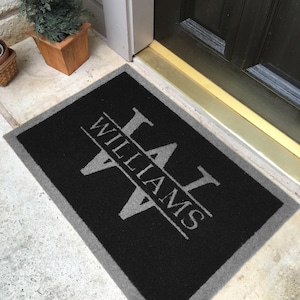 Custom Door Mat – Personalized Infinity Mat™, All-Weather Non-Slip, Durable & Fade-Resistant, Made in USA