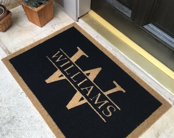 Custom Door Mat – Personalized Infinity Mat™, All-Weather Non-Slip, Durable & Fade-Resistant, Made in USA
