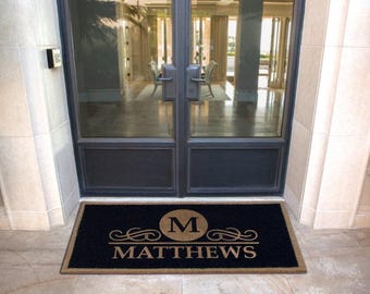 Custom Door Mat – Personalized Infinity Mat™, All-Weather Non-Slip, Durable & Fade-Resistant, Made in USA