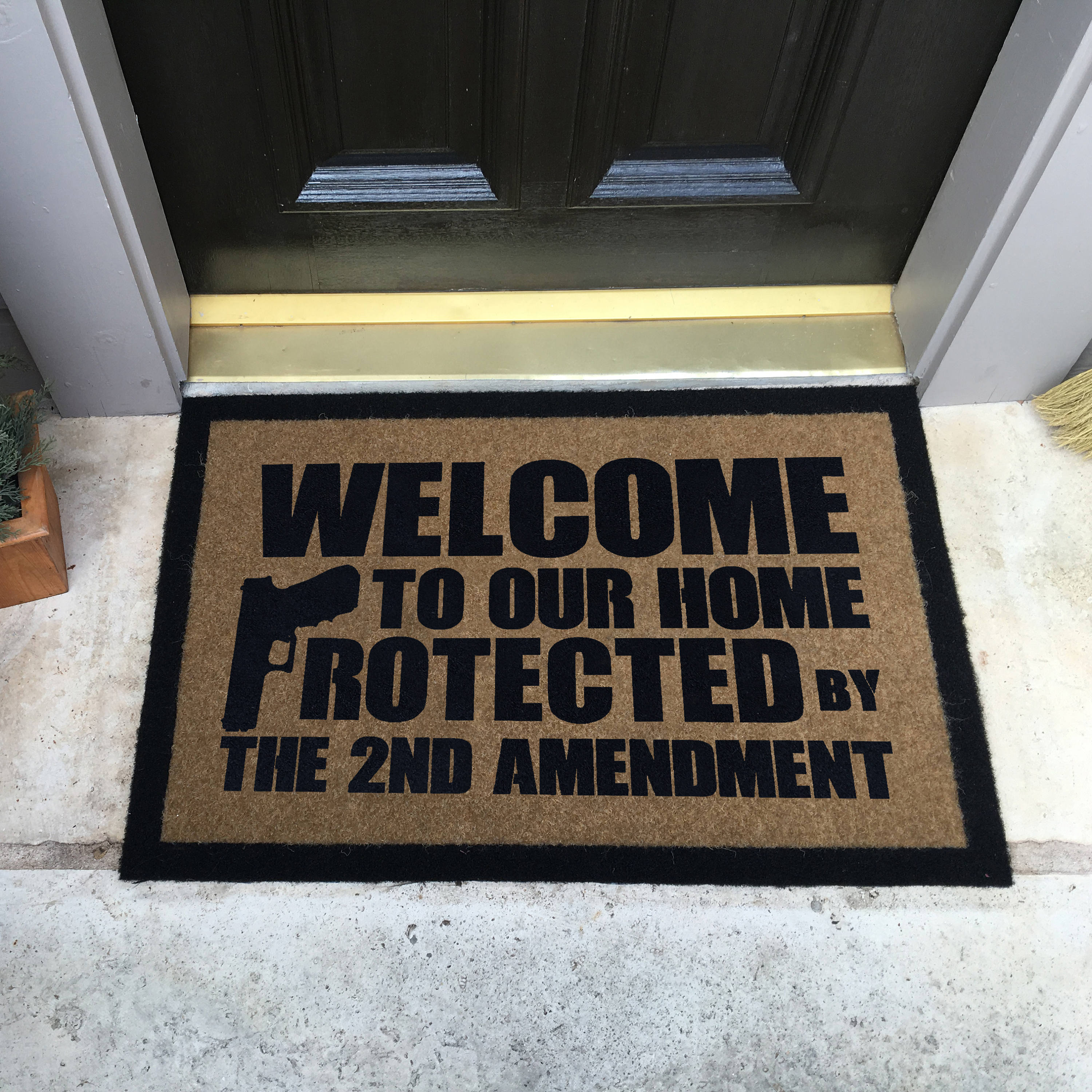 La alfombra de puerta personalizada más duradera y elegante | Etsy